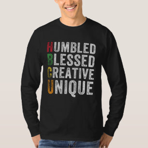 T-shirt HBCU Humble Bénis Créatif Unique Historique Africa