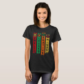 T-shirt HBCU Humbled Blessed Creative Unique Black College (Devant entier)