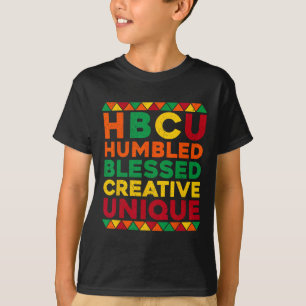 T-shirt HBCU Humilié Bénie Créatif Unique Histoire des Noi