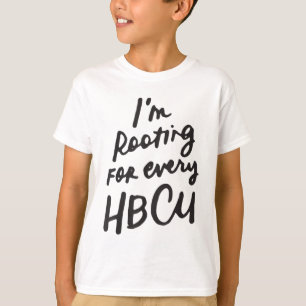 T-shirt HBCU Mois de l'histoire des Noirs Je soutiens pour