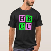 T-shirt HBCU Pink and Green Blocks Love (Devant)