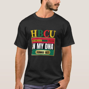 T-shirt HBCU, Souvenir, Académique Rouge, Noir et Vert HBC