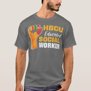 T-shirt Hbcu Travailleur social instruitBlack History Coll