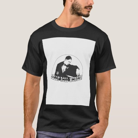 T-shirt Hd. Jelly Roll Morton L'Inventeur Du Jazz. élevé (Devant)