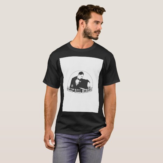 T-shirt Hd. Jelly Roll Morton L'Inventeur Du Jazz. élevé (Devant entier)
