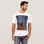 T-shirt HDR Eagle Nebula Piliers de la Création (Devant entier)