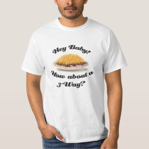 T-shirt Hé bébé ! Que diriez-vous de d'un à trois voies ?