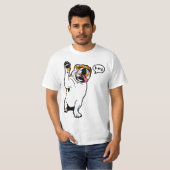 T-shirt Hé bouledogue (Devant entier)