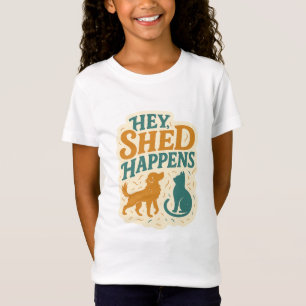 T-Shirt Hé, ça Perd ses Poils : Humour sur les Poils d'Ani