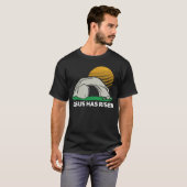 T-shirt He Has Risen Easter Sunday Cave Jesus Christian Fa (Devant entier)