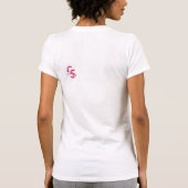 T-shirt "Hé là V-Cou de substance douce" (Dos)