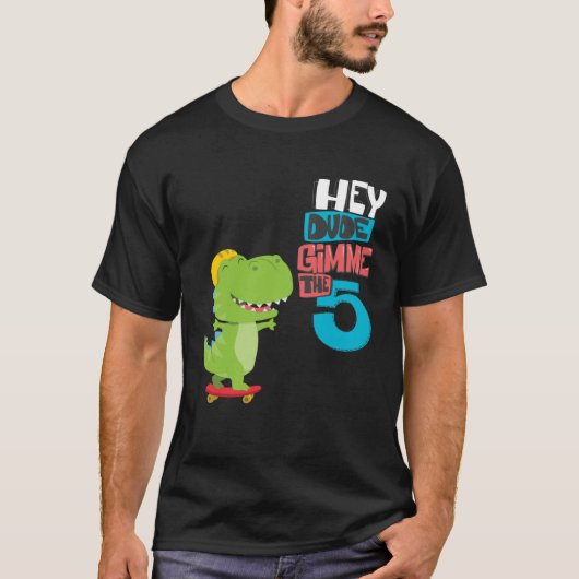 T-shirt Hé mec, donne-moi un high five (Devant)