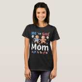 T-shirt He Or She Mom To Be Christmas Gingerbread Gender R (Devant entier)