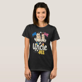 T-shirt He or She Uncle to Bee Gender Reveal Oncle Baby Sh (Devant entier)