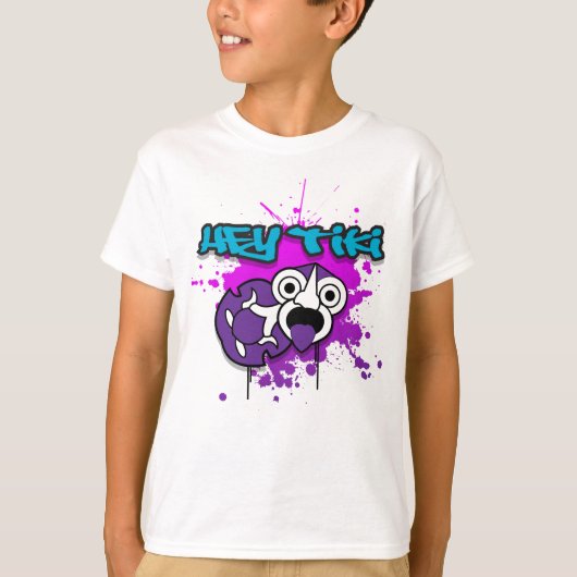 T-shirt Hé pièce en t de Tiki (Devant)