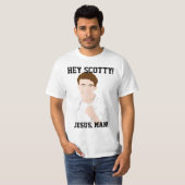 T-shirt Hé Scotty, Jésus, homme ! (Devant entier)