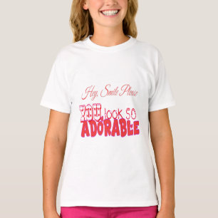 T-shirt Hé, souriez s'il vous plaît