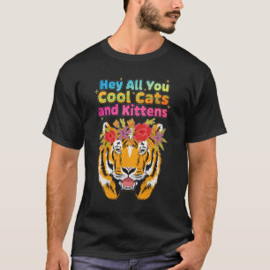 T-shirt Hé tout vous chats et chatons Tigre avec couronne