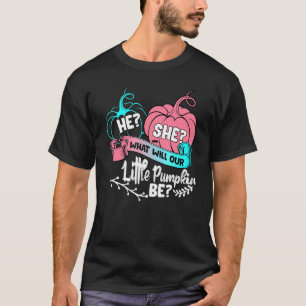 T-shirt He What Will Our Little Citrouille Be Gender Reve