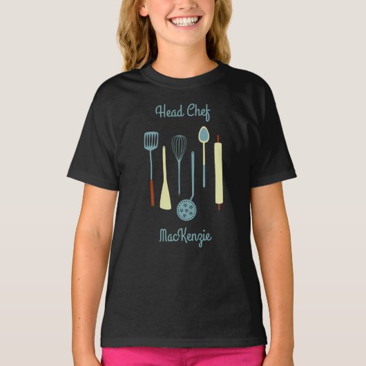 T-shirt Head Chef Personalized Cooking (Devant)