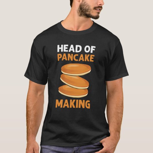 T-shirt Head Of Pancake Making Waffle Flapjack Pancake Mak (Devant)