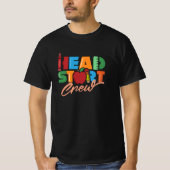 T-shirt Head Start Crew Headstart Enseignant École préscol (Devant)