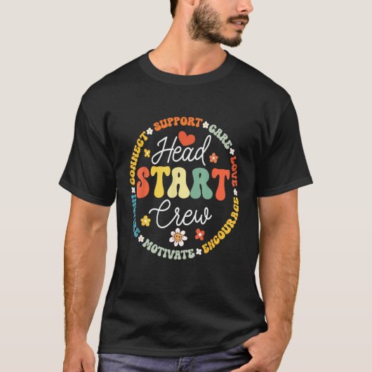 T-shirt Head Start Crew Homeschoft Teacher Headstart Back (Devant)