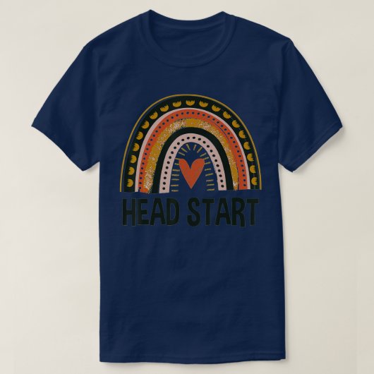 T-shirt Head Start Rainbow Squad Girls Garçons Enseignant  (Design devant)
