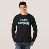 T-shirt Headbanger Dubstep Heavy Metal Rocker Techno Rave  (Devant entier)