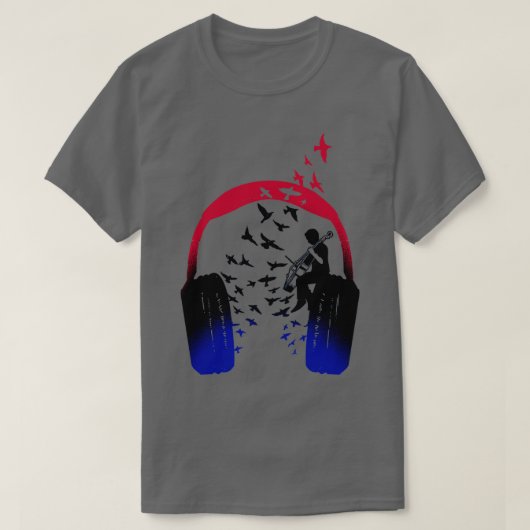 T-shirt Headphone Music Cello 2 (Design devant)