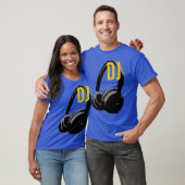 T-shirt Headphone Pop Art DJ Disc Jockey Retro (Unisexe)