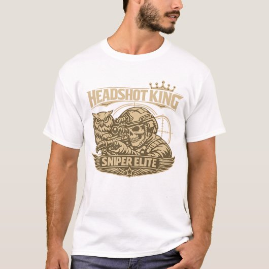 T-shirt Headshot King Sniper Elite Tee (Devant)
