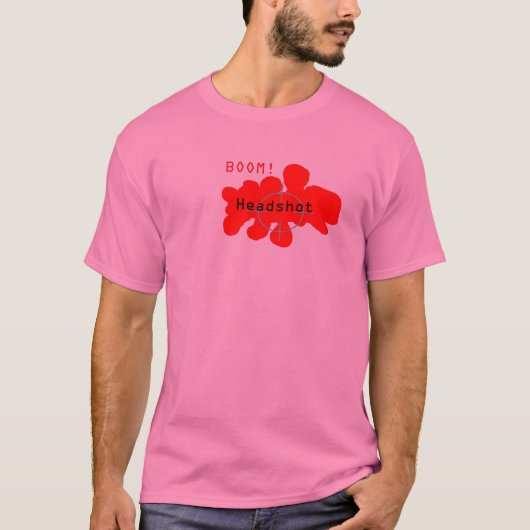 T-shirt Headshotted le n00b (Devant)