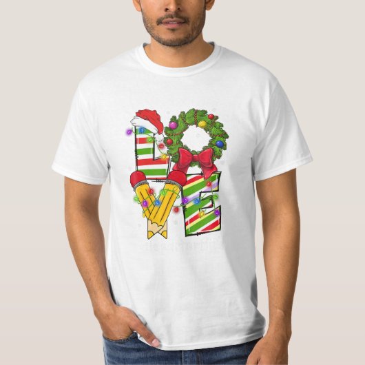T-shirt Headstart Life Santa Hat Enseignant (Devant)