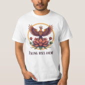 T-shirt Healing Rise Anew - Phoenix Infirmière Design (Devant)