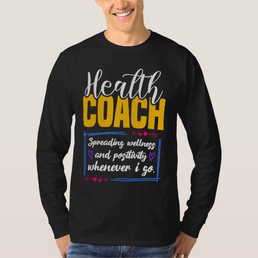 T-shirt Health Coach Spreading Wellness (Devant)