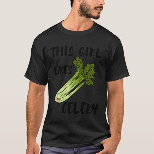 T-shirt Healthy Food Ironic Quote Celery (Devant)