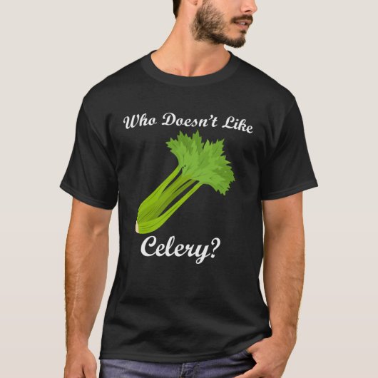 T-shirt Healthy Food Vegetables Celery Eating (Devant)