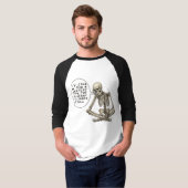 T-shirt Healthy Life Can Wait Skeleton (Devant entier)