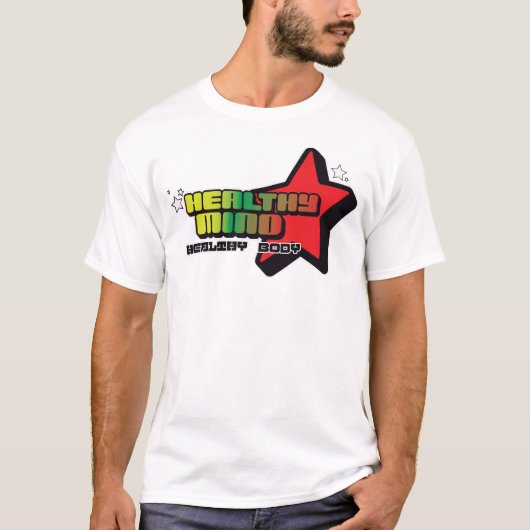 T-shirt Healthy Mind, Healthy Body – Retro Star Tee | Moti (Devant)