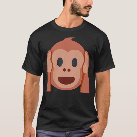T-shirt Hear No Evil Kikazaru Monkey (Devant)