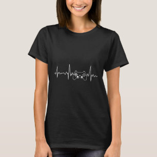 T-shirt Hearbeat Funny Vidéo Jeu Cadeaux Garçons Hommes Jo