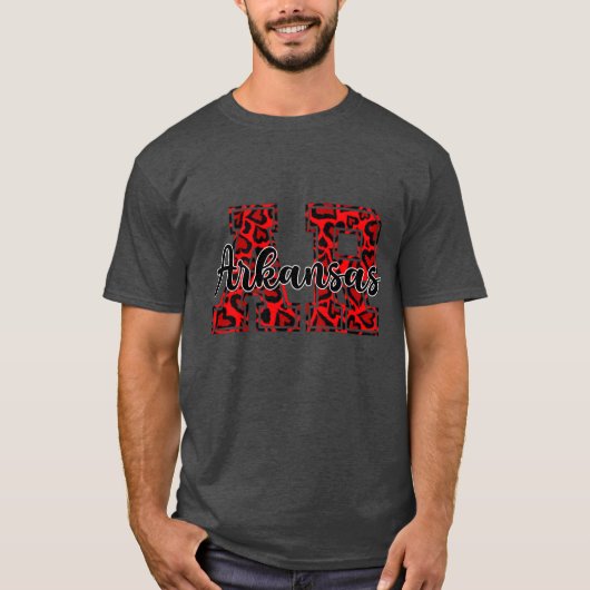 T-shirt Heart Arkansas actif (Devant)