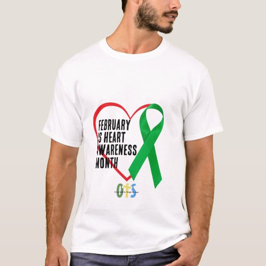 T-shirt Heart Awareness, Survivor Recovery Gift, Surgery (Devant)