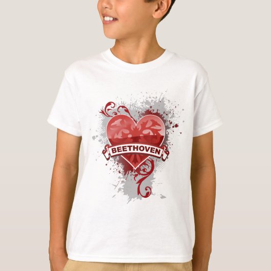 T-shirt Heart Beethoven (Devant)
