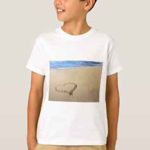 T-shirt Heart Hearts Beach Sand Tropical Paradise Destiny