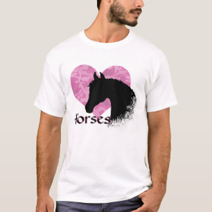 T-shirt Heart Horse III (camo rose)