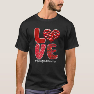 T-shirt Heart Love Lye Enseignant Étudiants Fun Valent