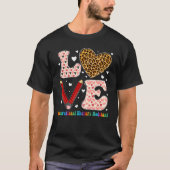 T-shirt Heart Occupational Therapy Assistant Leopard Valen (Devant)