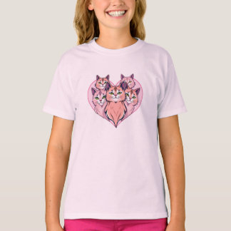 T-shirt Heart of Cats – Cute Cat Family Love Design